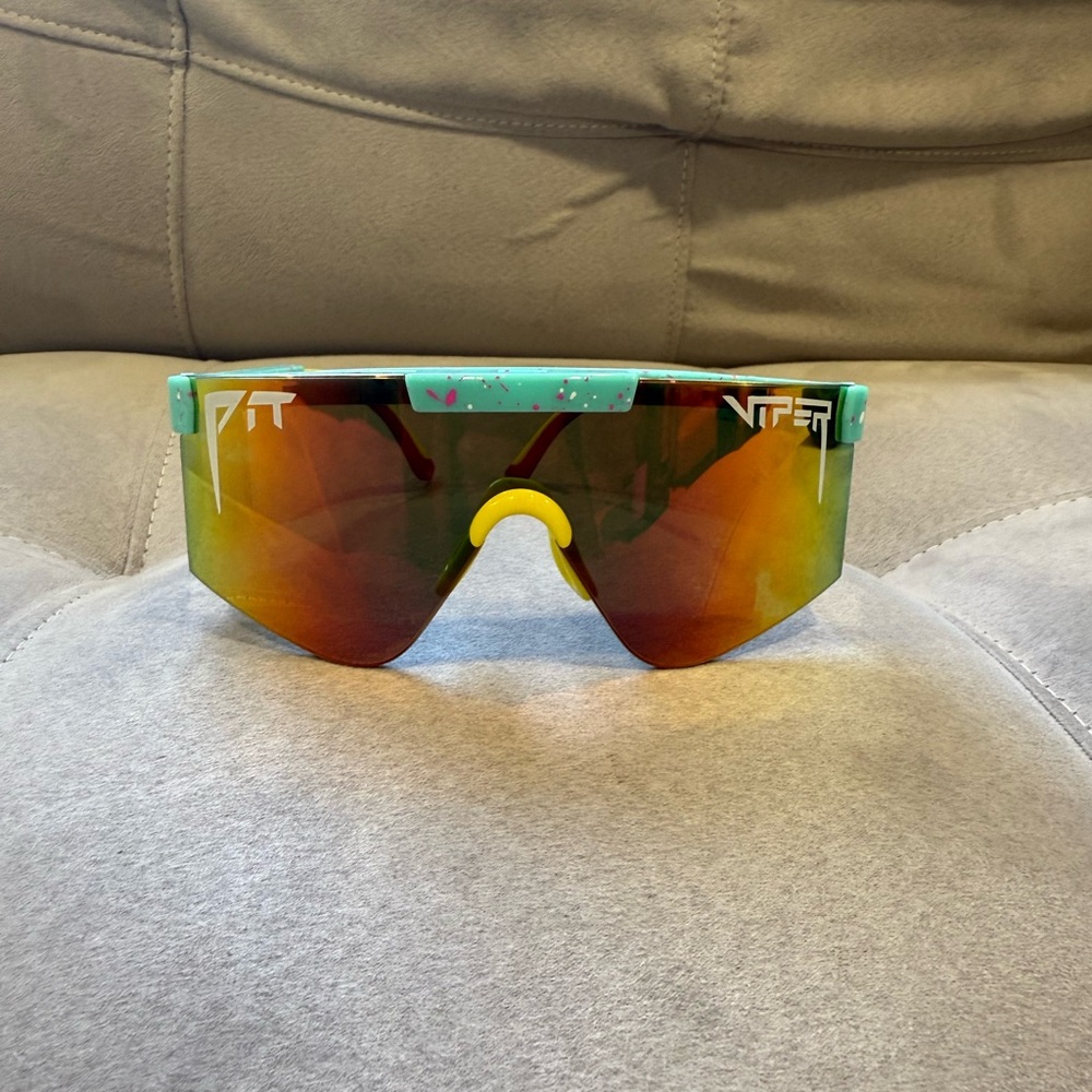 Pit Viper Turquoise and Amber Sunglasses